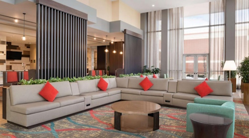 Lobby of Embassy Suites | 1823 Abriter Court Naperville, IL 60563